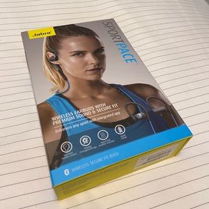 Jabra wireless earbuds.